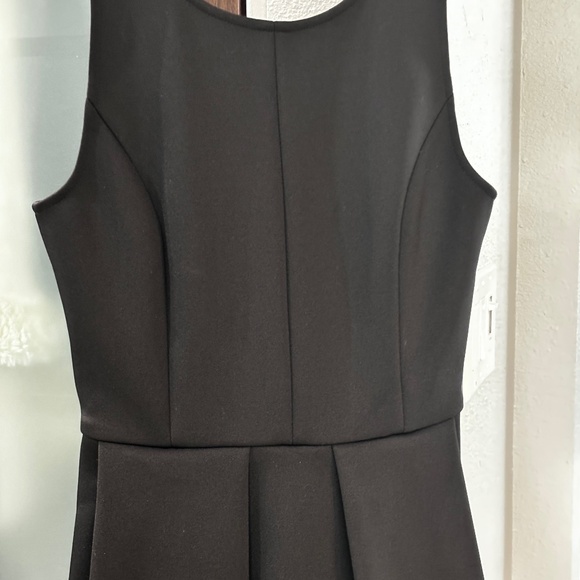 Madewell Fit & Flare Scuba Dress - Black Size 0 - Picture 4 of 11